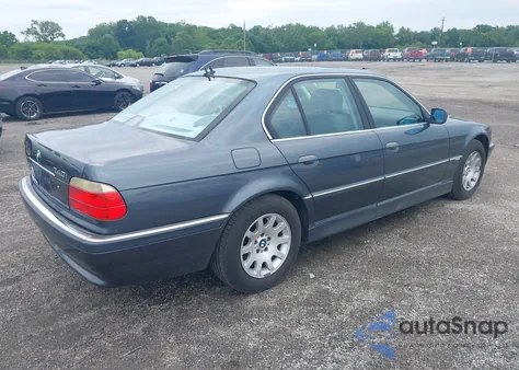 2001 BMW 740 I Automatic из США, поврежденный, VIN WBAGG834X1DN87354